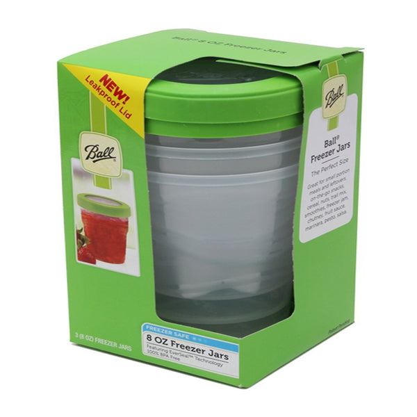 Ball Plastic Freezer Jar 8oz Pack of 3 for sale online