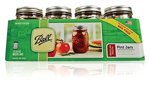 Jar Drinking Glasses Kit*- Ball Jar Mouth Pint Jars with Lids and