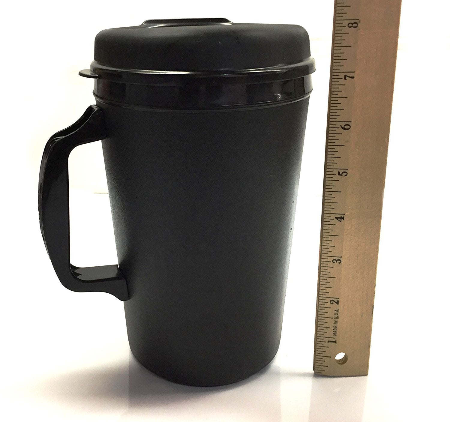 8 Oz Aladdin Travel Mug Black Insulated Coffee Cup 1-cup 
