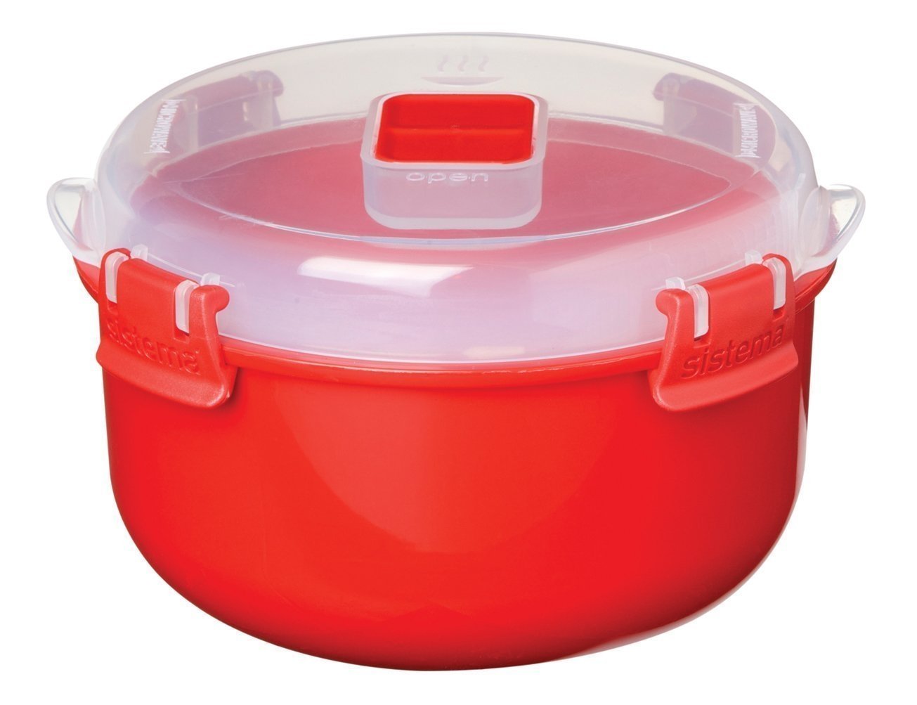 Sistema Large Microwave Steamer - Red