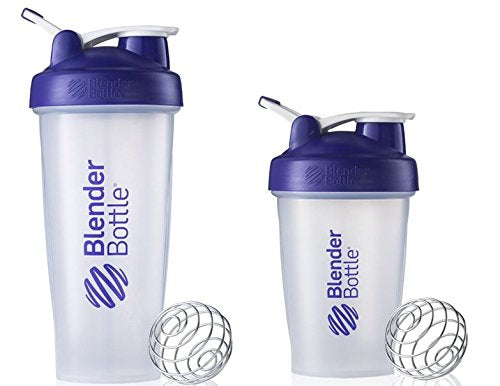 New Genuine 28oz + 20oz Purple Classic Blender Bottle Sundesa BlenderBottle  Fitness Water Bottle Shaker Cup For Protein Shakes and other powder